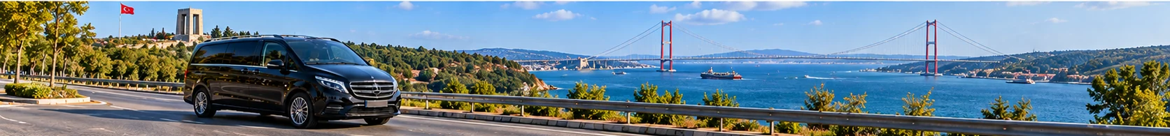 Canakkale strait and suspension bridge inspired private minivan transfer