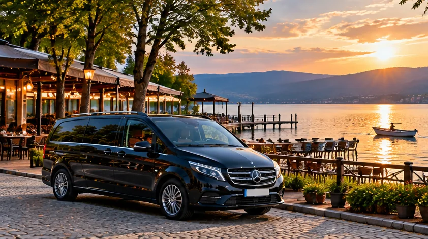 Istanbul to Sapanca Lake private VIP transfer illustration